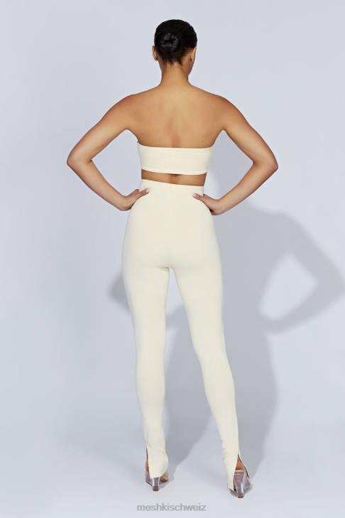 Meshki Michelle Leggings mit seitlichem Schlitz Creme Kleidung 060V1470