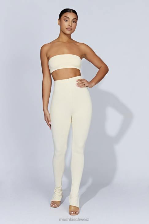 Meshki Michelle Leggings mit seitlichem Schlitz Creme Kleidung 060V1470