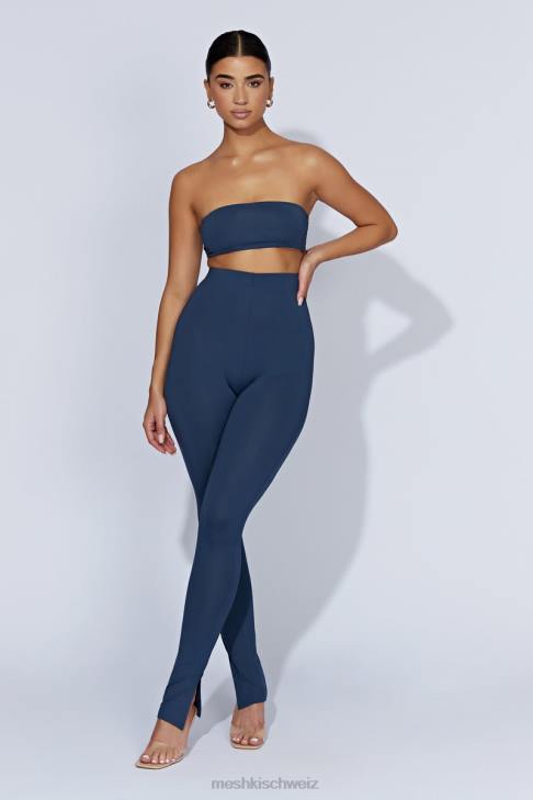 Meshki Michelle Leggings mit seitlichem Schlitz Mitternachtsmarine Kleidung 060V1597