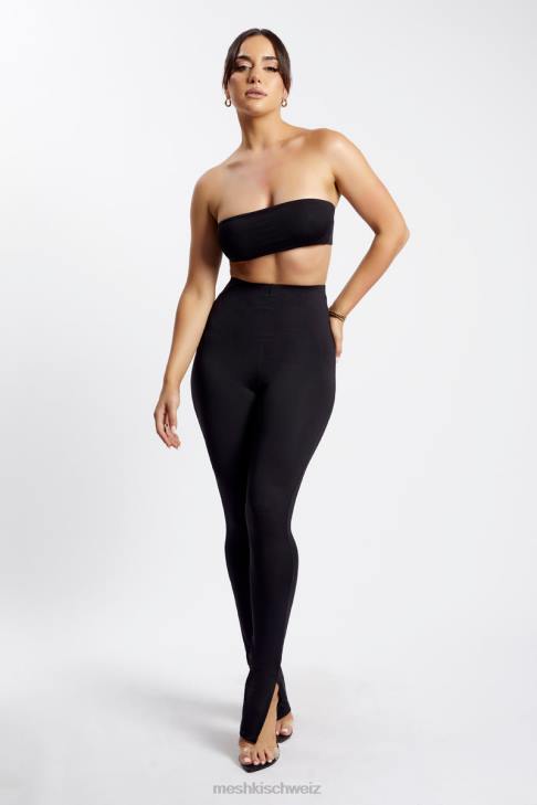 Meshki Michelle Leggings mit seitlichem Schlitz Schwarz Kleidung 060V1585