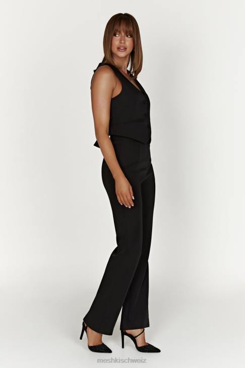 Meshki Allanah-Hose mit geradem Bein Schwarz Kleidung 060V1311