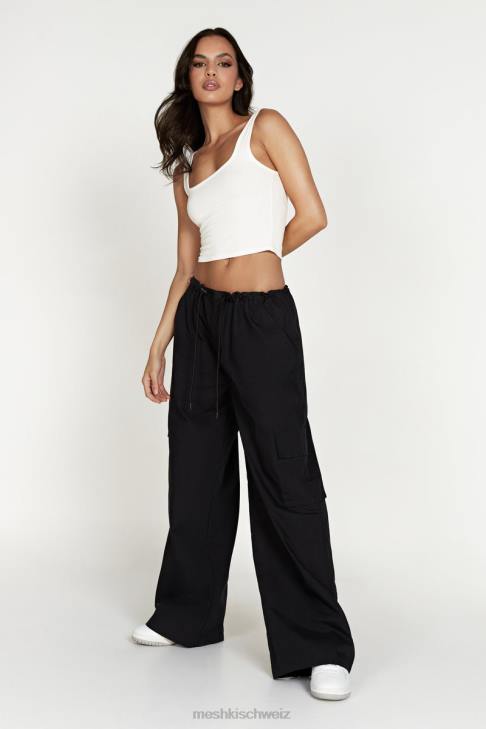 Meshki Amara Fallschirmhose Schwarz Kleidung 060V1592