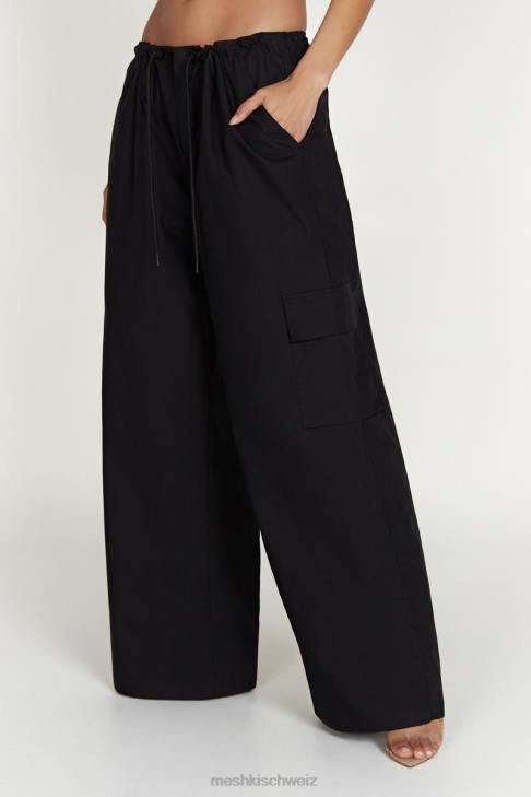 Meshki Amara Fallschirmhose Schwarz Kleidung 060V1592