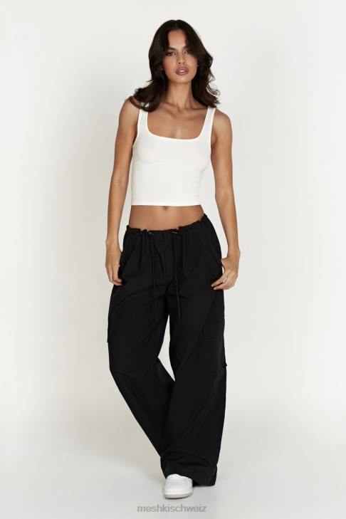 Meshki Amara Fallschirmhose Schwarz Kleidung 060V1592