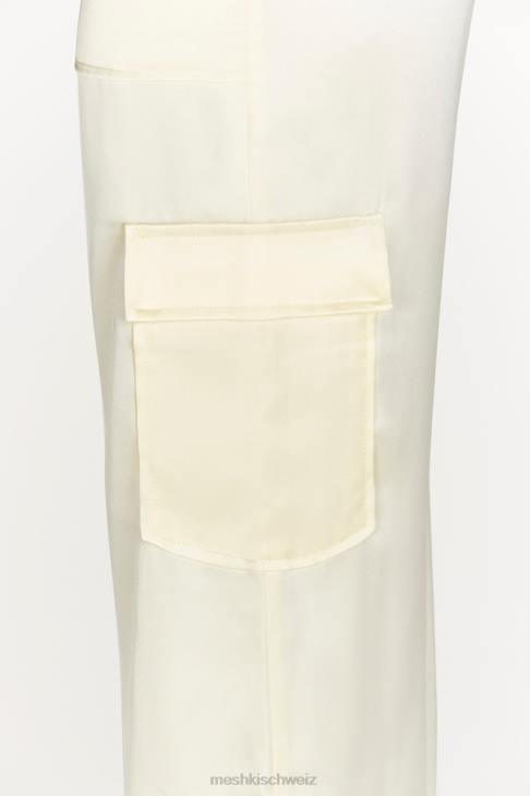 Meshki Amaya Satin-Cargohose Knochen Kleidung 060V1511