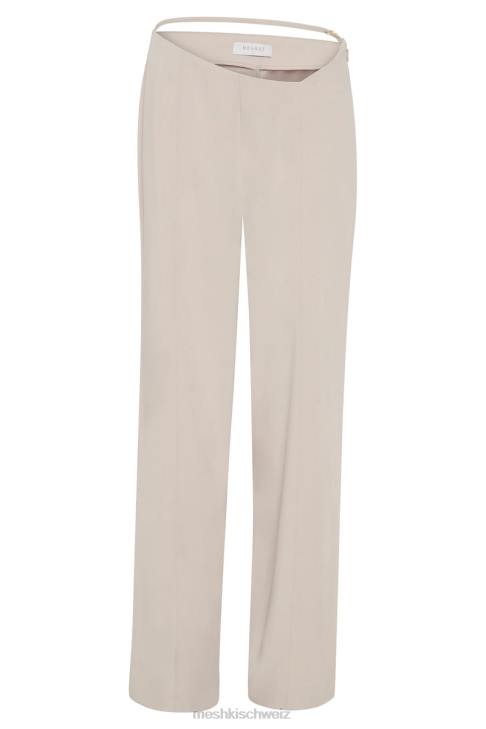 Meshki Bahar mittelhohe Hose mit weitem Bein und Trägern Weizen Kleidung 060V1588