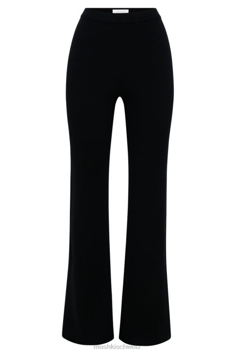 Meshki Gänseblümchen-Chiffonhose Schwarz Kleidung 060V1436