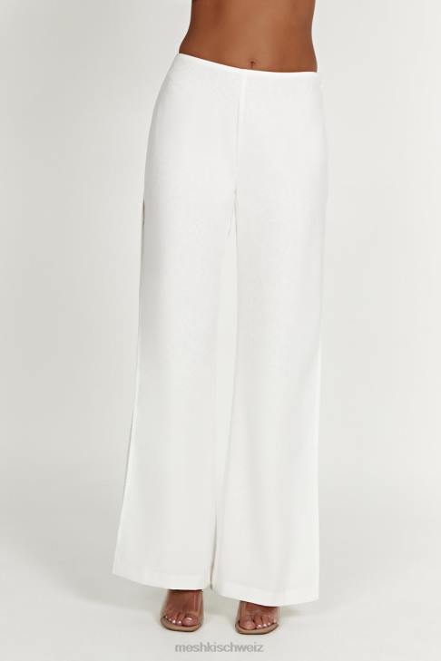 Meshki Hose mit geteilter Spitze von Estee Weiß Kleidung 060V1413