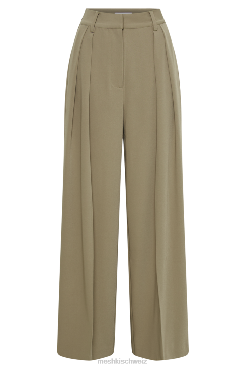Meshki Jemima-Hose mit geradem Bein Olive Kleidung 060V1440