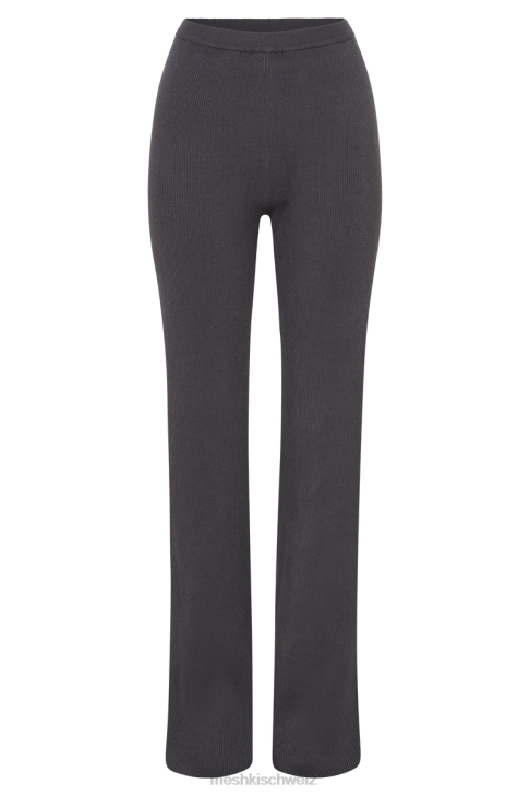 Meshki Linnie-Strickhose mit geradem Bein Holzkohle Kleidung 060V1352