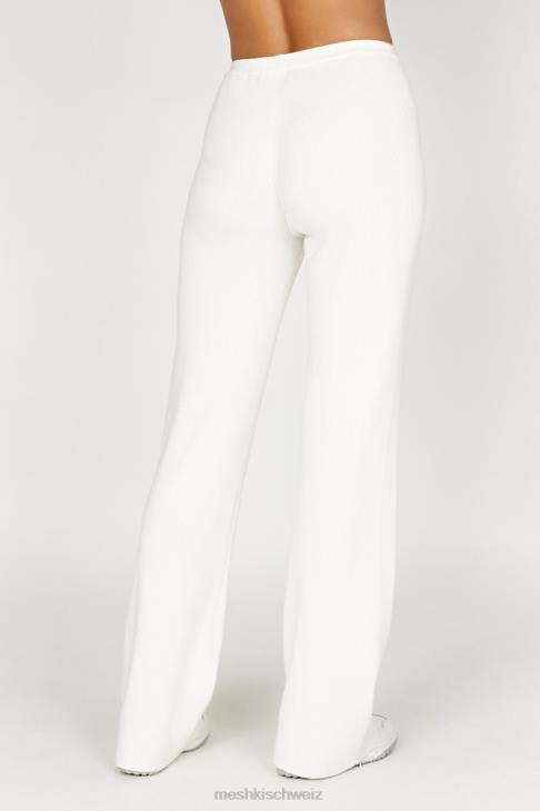 Meshki Linnie-Strickhose mit geradem Bein Weiß Kleidung 060V1395