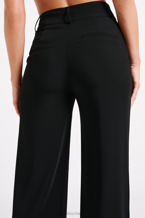 Meshki Lisa-Anzughose mit hoher Taille Schwarz Kleidung 060V1247