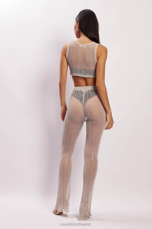 Meshki Mandy-Strick-Schlaghose grau Kleidung 060V1599