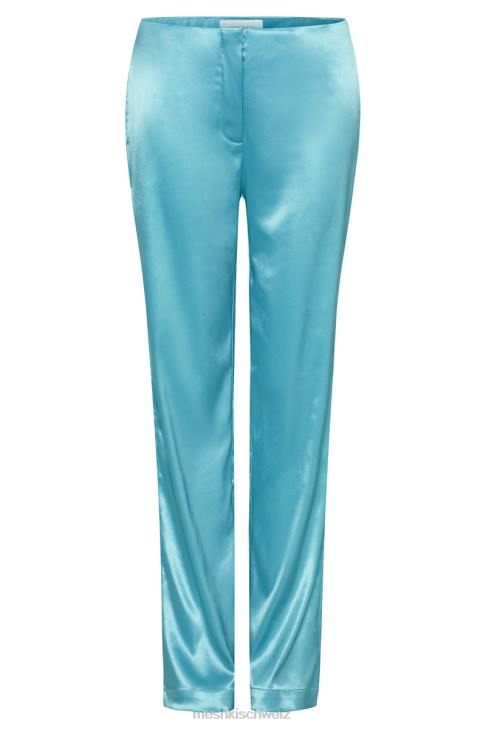 Meshki Nicolette Satinhose mit niedrigem Bund Aquamarin Kleidung 060V1487