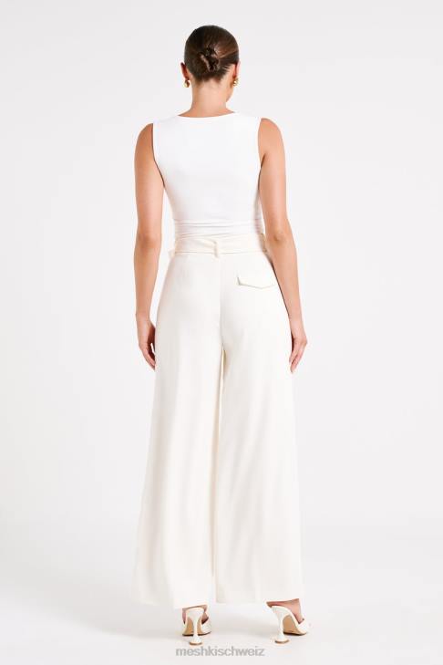 Meshki Tenley-Anzughose mit weitem Bein Elfenbein Kleidung 060V1248