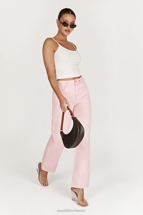 Meshki Ainsley-Jeans mit mittlerer Leibhöhe erröten rosa Kleidung 060V1605