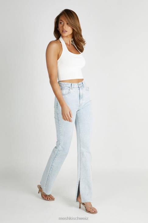 Meshki Lauren Jeans mit geradem Bein hellblau Kleidung 060V1235