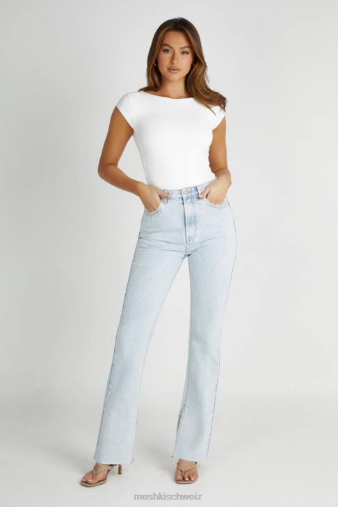 Meshki Lauren Jeans mit geradem Bein hellblau Kleidung 060V1235