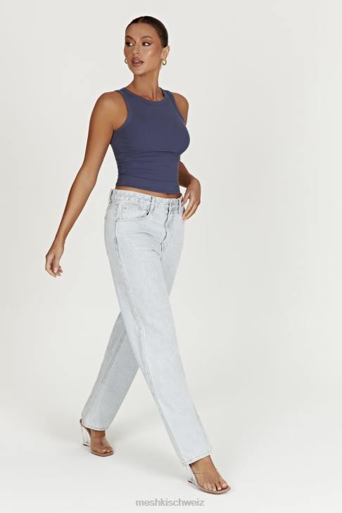 Meshki Rumi lässige Low-Rise-Jeans hellblau Kleidung 060V1490