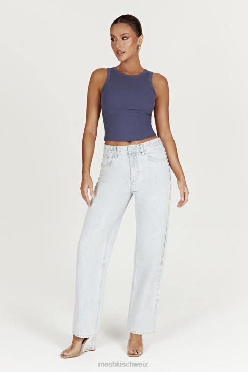 Meshki Rumi lässige Low-Rise-Jeans hellblau Kleidung 060V1490