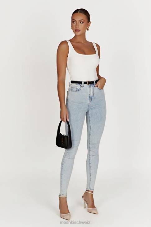Meshki Scout-Denim-Röhrenjeans hellblau Kleidung 060V1392