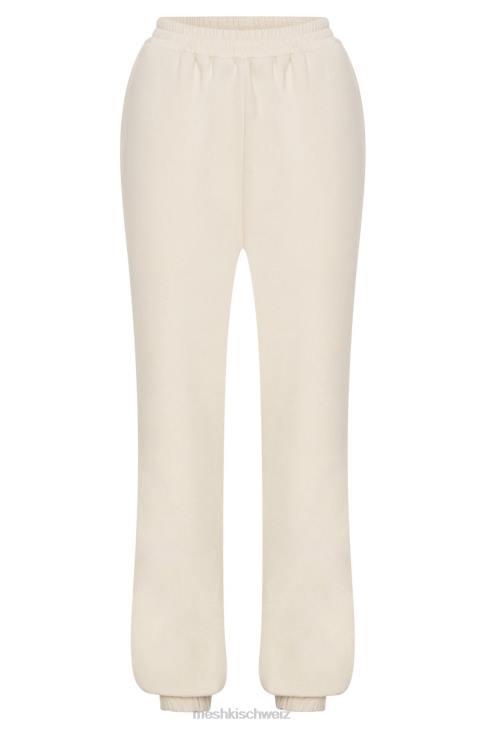 Meshki Jogginghose aus Fleece mit Schmirgelprägung Knochen Kleidung 060V1480