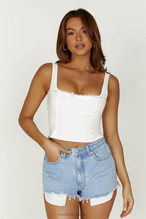 Meshki Jasper-Jeansshorts mit mittlerer Leibhöhe Mittelblau Kleidung 060V1396