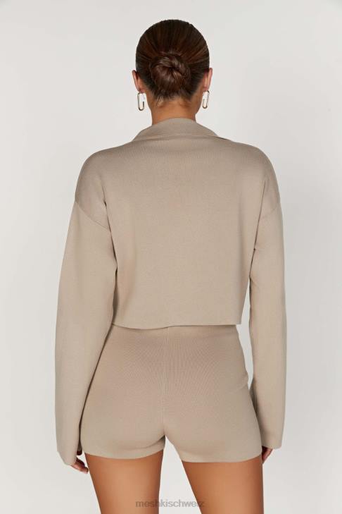 Meshki Orla-Strickshorts Taupe Kleidung 060V1409