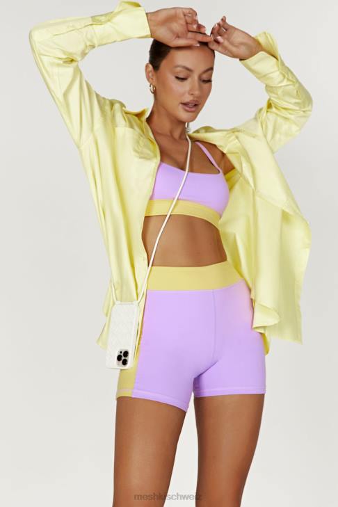 Meshki Taleah zweifarbige Shorts lila/gelb Kleidung 060V1474
