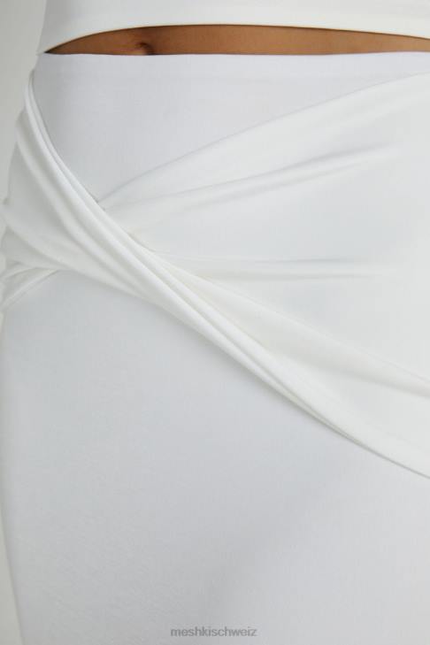 Meshki Ceri Maxi-Twist-Rock Weiß Kleidung 060V1344