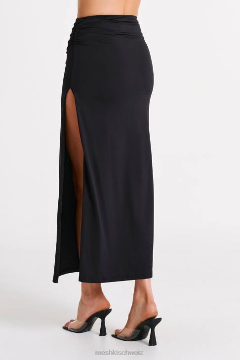 Meshki Emma Maxirock aus recyceltem Nylon Schwarz Kleidung 060V1242