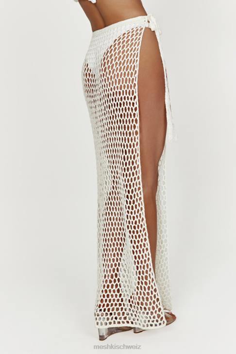 Meshki Hallie – Häkel-Maxirock zum Binden Weiß Kleidung 060V1537