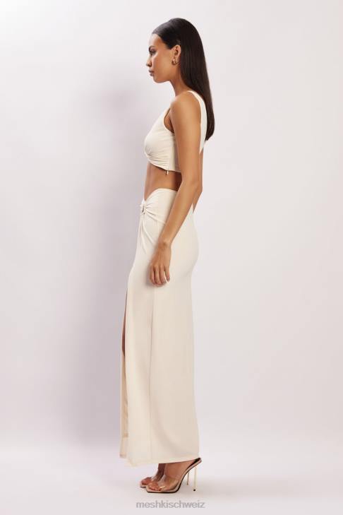 Meshki Jacqui Maxirock mit seitlichem Schlitz Knochen Kleidung 060V1575