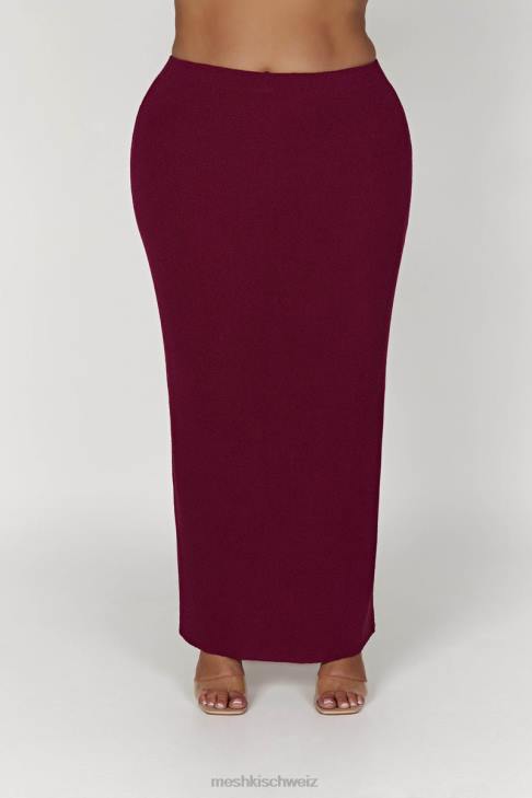 Meshki Maribelle-Strick-Maxirock Wein Kleidung 060V1371