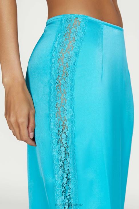 Meshki Maxirock aus Bellamy-Spitze Aquamarin Kleidung 060V1540