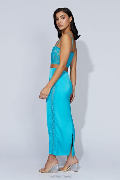 Meshki Maxirock aus Bellamy-Spitze Aquamarin Kleidung 060V1540