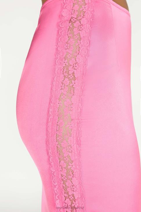 Meshki Maxirock aus Bellamy-Spitze Kaugummirosa Kleidung 060V1529