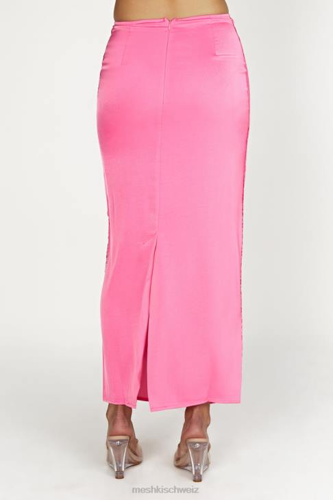 Meshki Maxirock aus Bellamy-Spitze Kaugummirosa Kleidung 060V1529