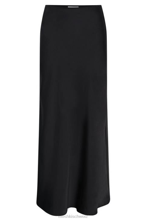 Meshki Missy Maxi-Satinrock Schwarz Kleidung 060V1308