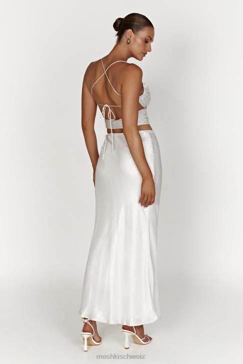 Meshki Raine Maxirock aus Satin Perle Kleidung 060V1387