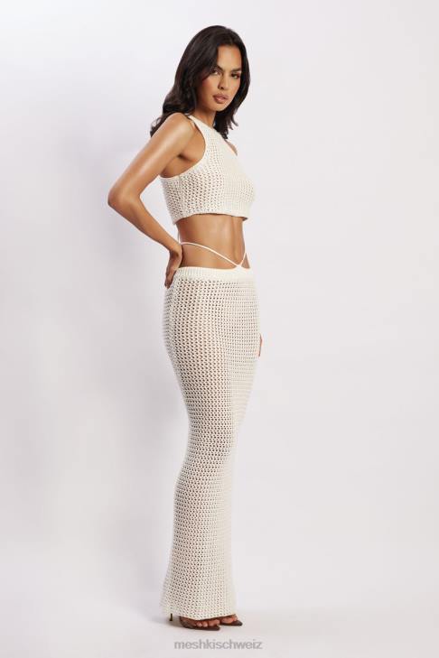 Meshki Raquel Häkel-Maxirock Creme Kleidung 060V1424