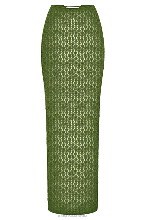 Meshki Rosella Häkel-Maxirock Grün Kleidung 060V1613