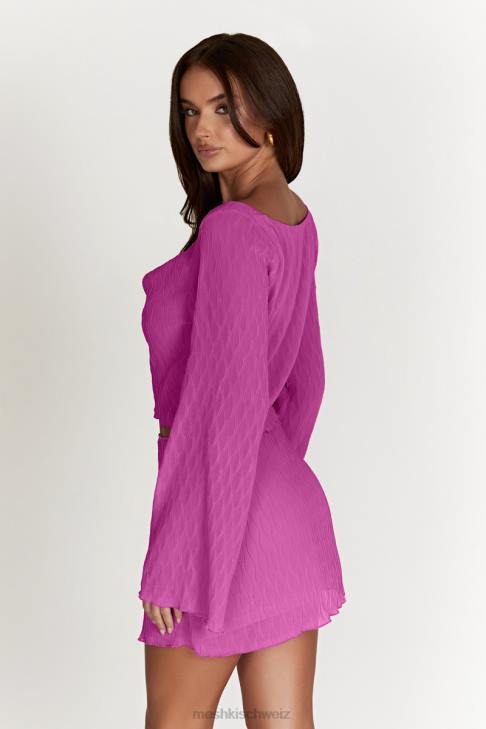 Meshki Efeu-Minirock mit mittlerer Leibhöhe Rosa Kleidung 060V1532