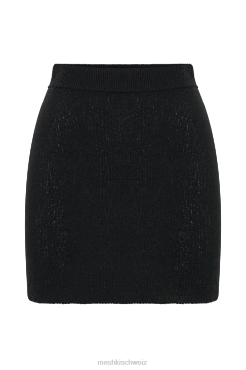 Meshki Esme-Strick-Minirock Schwarz Kleidung 060V1284