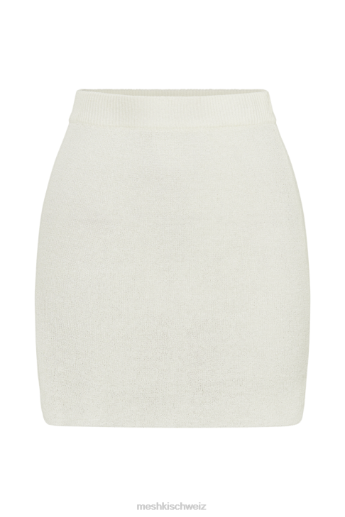 Meshki Esme-Strick-Minirock Weiß Kleidung 060V1281