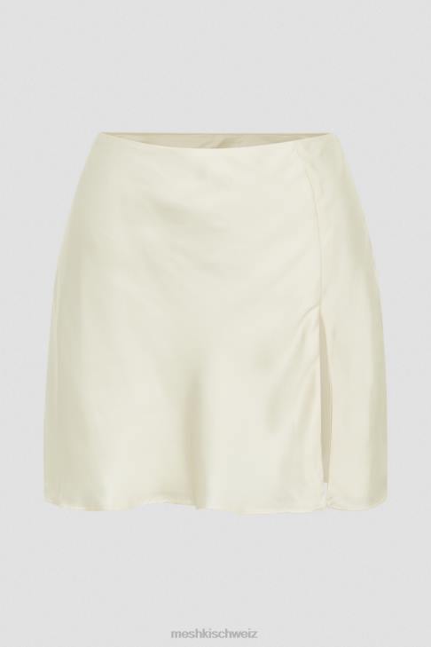 Meshki Hartley Satin-Minirock Elfenbein Kleidung 060V758