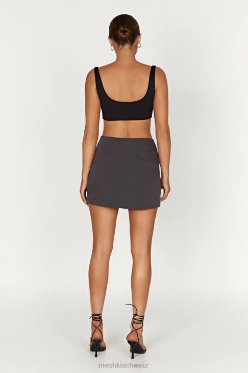 Meshki Malika passender Minirock Holzkohle Kleidung 060V1367