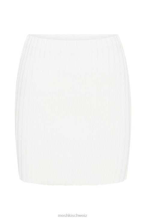 Meshki Minirock aus Shiloh-Strick mit niedrigem Bund cremefarben Kleidung 060V1556