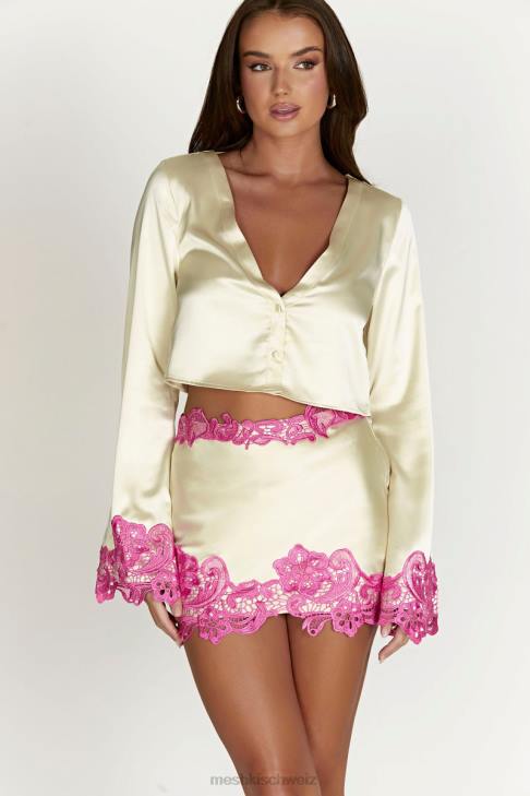 Meshki Niamh Micro-Minirock mit Spitze nackt Kleidung 060V1522