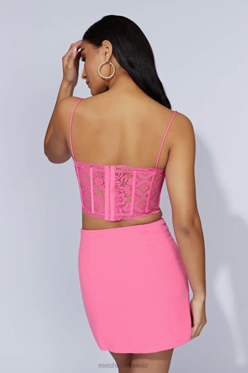 Meshki Romee Minirock Kaugummirosa Kleidung 060V1452